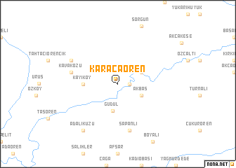 map of Karacaören