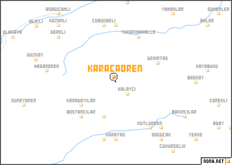 map of Karacaören