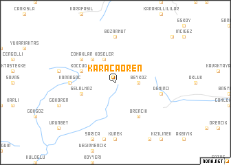 map of Karacaören