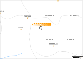 map of Karacaören