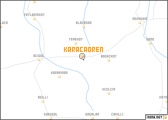 map of Karacaören