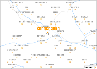 map of Karacaören