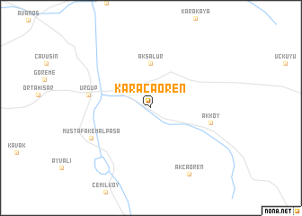 map of Karacaören