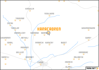 map of Karacaören