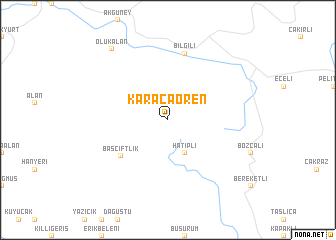 map of Karacaören