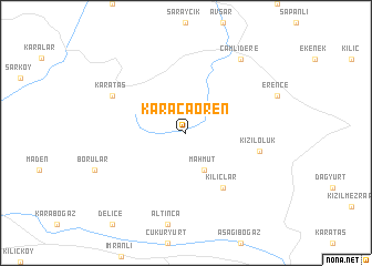 map of Karacaören