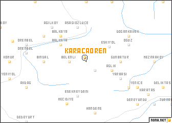 map of Karacaören