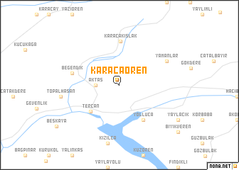 map of Karacaören