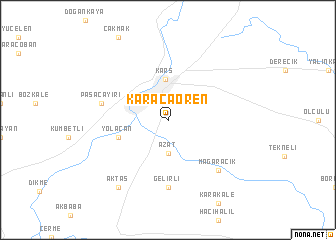 map of Karacaören