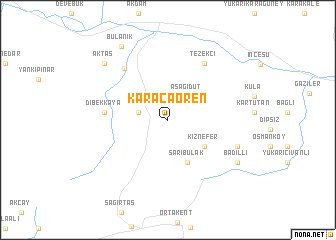 map of Karacaören