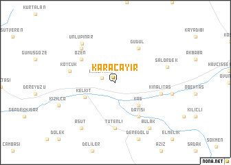 map of Karaçayır