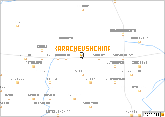 map of Karachevshchina