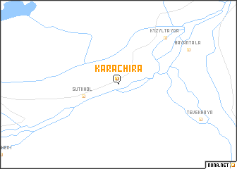 map of Kara-Chira