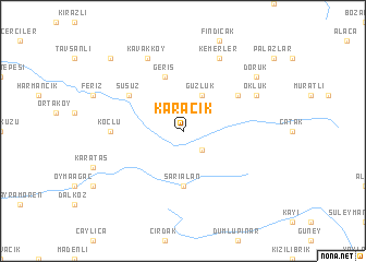 map of Karacık