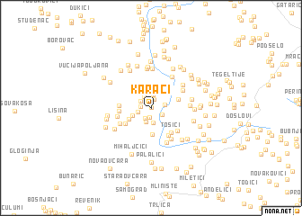 map of Karaći