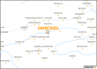 map of Karaçökek