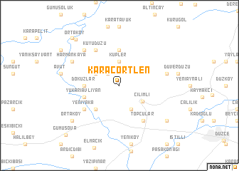 map of Karaçörtlen