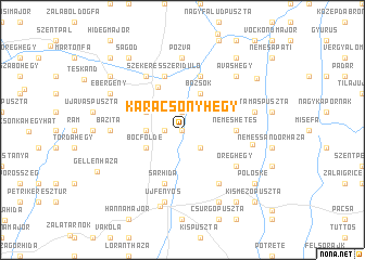 map of Karácsonyhegy