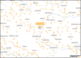 map of Karač