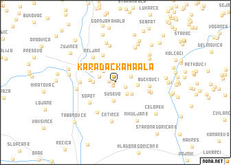 map of Karadačka Maala