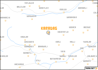 map of Karadağ