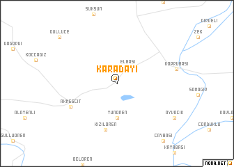 map of Karadayı