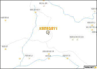 map of Karadayı