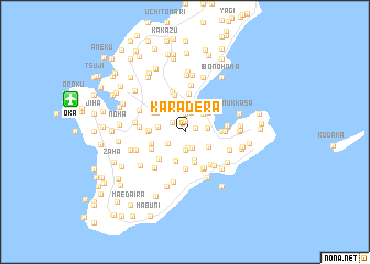 map of Karadera