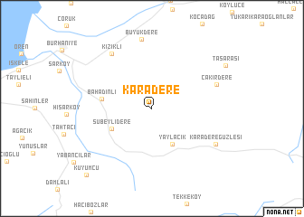 map of Karadere