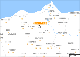 map of Karadere