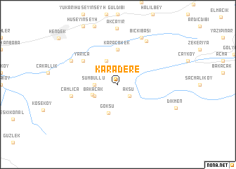 map of Karadere