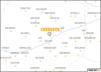 map of Karadere