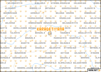 map of Karadetiyana