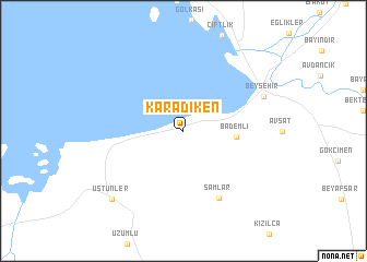 map of Karadiken