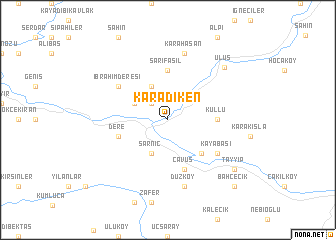 map of Karadiken