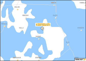 map of Karadiri