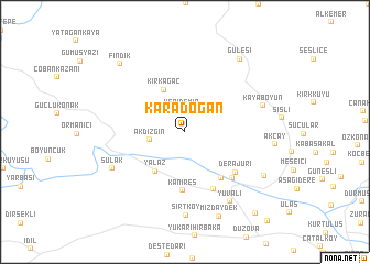 map of Karadoğan