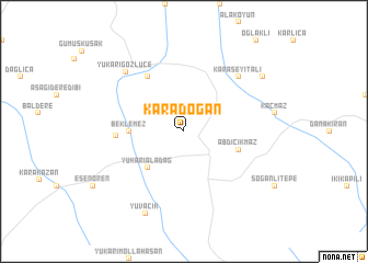 map of Karadoğan