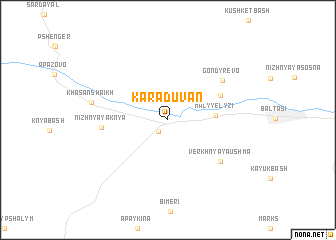 map of Karaduvan