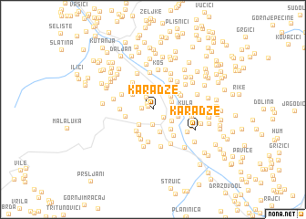 map of Karadže