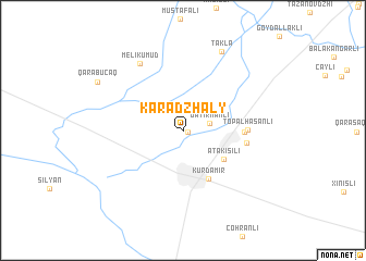 map of Karadzhaly