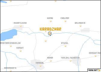 map of Kara-Dzhar