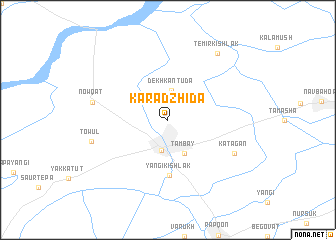 map of Kara-Dzhida