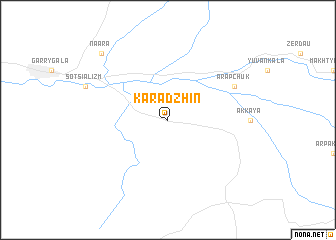map of Kara-Dzhin
