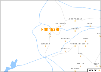 map of Karadzhi