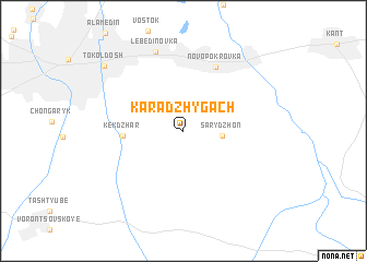 map of Kara-Dzhygach