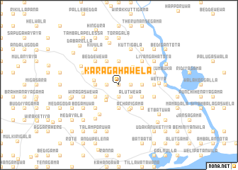 map of Karagahawela