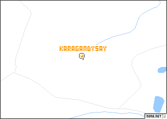 map of Karagandy-Say