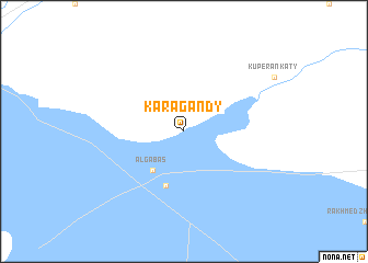 map of Karagandy