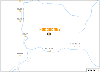 map of Karagandy